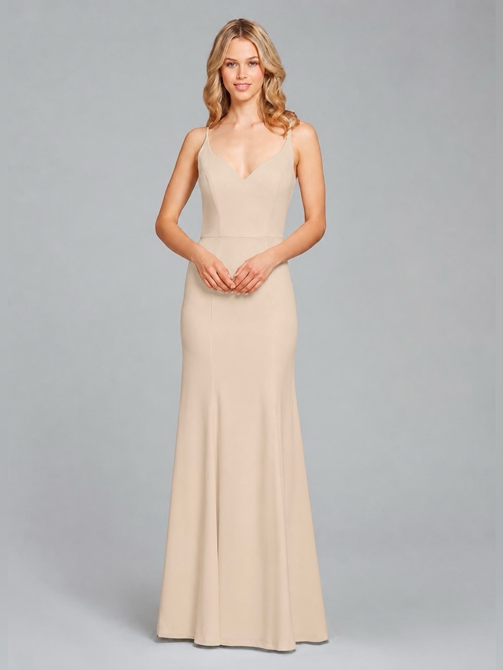 Hayley Paige Occasion Dress Beige
Style 5858 Size 6
